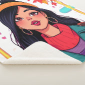 Couverture Extra Large Cozy Sherpa – Art de la Fil (3/4)