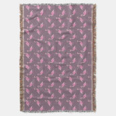 Couverture Fabulous Pretty Flamant rose rose Motif aquarelle (devant Vertical)