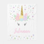 Couverture faciale Unicorne personnalisée (Devant)