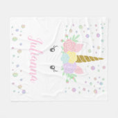 Couverture faciale Unicorne personnalisée (Devant (Horizontal))