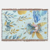 Couverture Fairy Birthday Turquoise Gold Rose Princess Fairyt (Devant)
