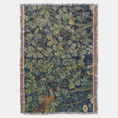 Couverture Faisan d'arbre boisé William Morris (devant Vertical)