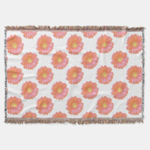 Couverture Faisée de gerbera orange