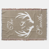 Couverture faite sur commande de jet de monogramme (Devant)