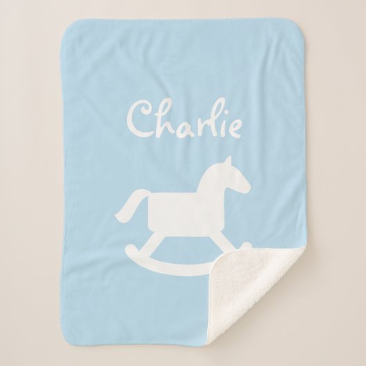 Couverture faite sur commande d'ouatine de sherpa (Devant)