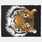 Couverture faite sur commande d'ouatine de tigre, (Devant (Horizontal))