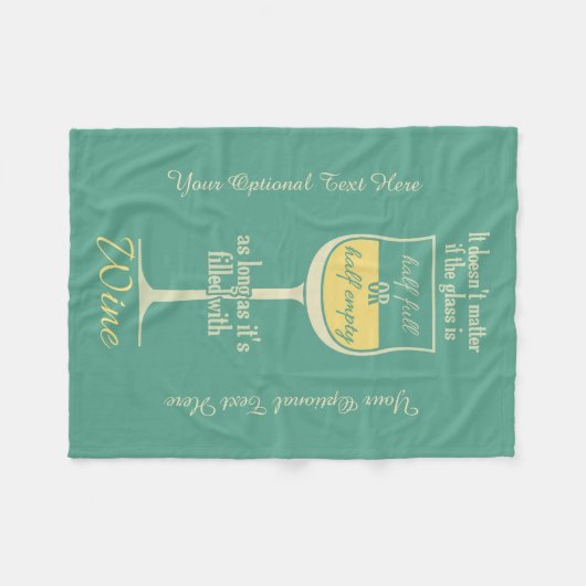 Couverture faite sur commande d'ouatine de vin (Devant (Horizontal))