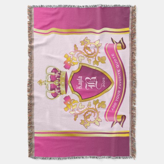 Couverture Faites votre propre armoiries Des perles de couron (devant Vertical)