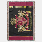 Couverture Faites votre propre blason d'armoiries d'or rouge (devant Vertical)
