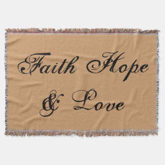 Couverture Faith Hope Love Winter Peace Party Douche Office
