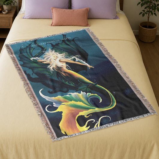 Couverture Fantastique Sirène Dragon Bleu Envoûtant
