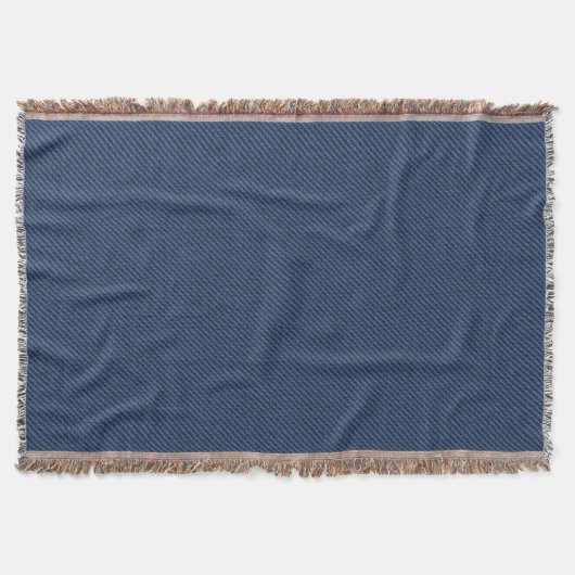 Couverture Faux Blue Jeans Fabric Lot Blanche (Devant)