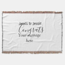 Félicitations ajoutez nom message mariage jeune co