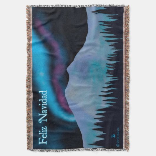 Couverture Feliz Navidad - Blue Aurora (devant Vertical)