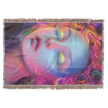 Femme Alien aux cheveux cosmiques