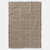 Couverture Fenêtre Rustique moderne Brown de lin plaqué (devant Vertical)