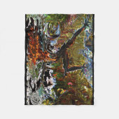 Couverture féroce d'ouatine de yoga du guerrier 2 (Devant)