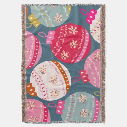 Couverture Festive Ornements Noël (devant Vertical)