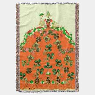 COUVERTURE FÊTE DE LA SAINT-PATRICK LADY ORANGE ET TRÈFLES