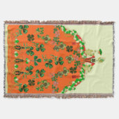 COUVERTURE FÊTE DE LA SAINT-PATRICK LADY ORANGE ET TRÈFLES (Devant)