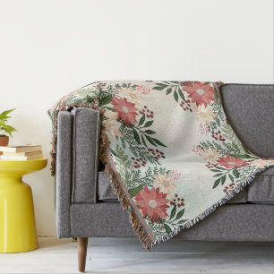 Couverture Fête Elegan Noël Poinsettia