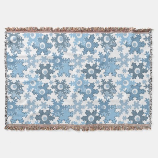 Couverture Fêtes de Noël Fête hiver Flamme de neige brillant (Devant)