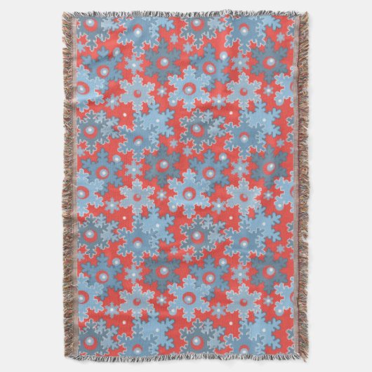 Couverture Fêtes de Noël Fête hiver Flamme de neige brillant (devant Vertical)