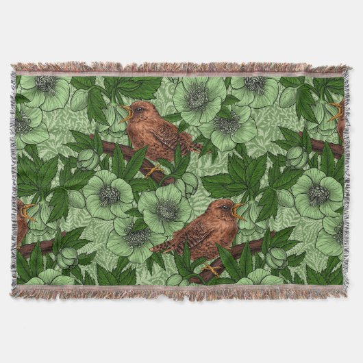 Couverture Feu et hellebore, vert clair (Devant)