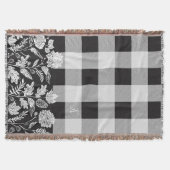 Couverture Feuillage Automne Fleurs et feuillage Noir Plaqué (Devant)