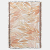 Couverture Feuillage rose poudré aquarelle terracotta (devant Vertical)