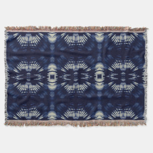 Couverture Feuille de palme en bleu Delft