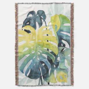Couverture Feuille de palmier de coucher du soleil