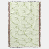 Couverture Feuille de thé naturel vert Motif sans joint (devant Vertical)