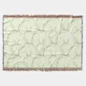 Couverture Feuille de thé naturel vert Motif sans joint (Devant)