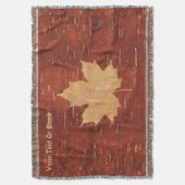 Couverture Feuille d'érable sur écorce de bouleau intérieur (devant Vertical)