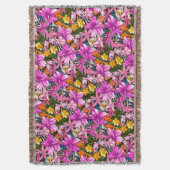 Couverture Feuille et fleurs tropicaux (devant Vertical)