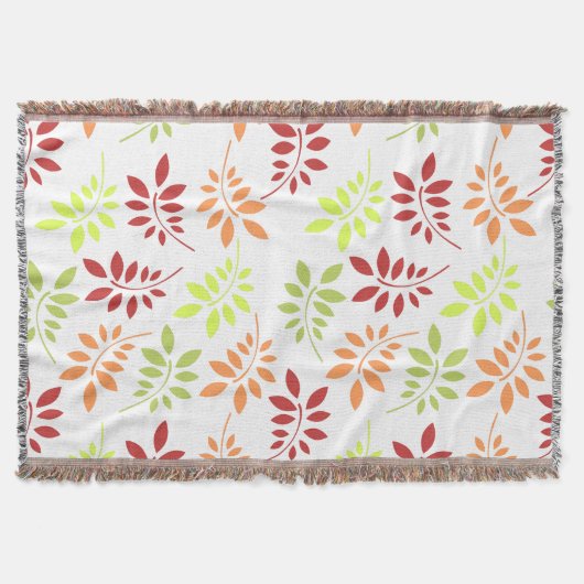 Couverture Feuilles d'automne colorées aux tons chauds (Devant)