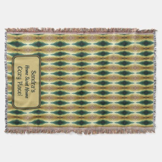 Couverture Feuilles d'automne colorées personnalisées, Abstra (Devant)