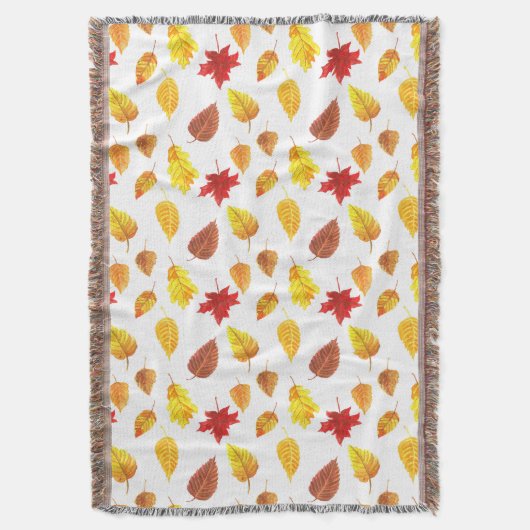 Couverture Feuilles d'automne motif (devant Vertical)