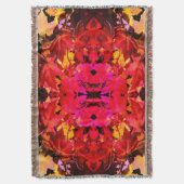 Couverture Feuilles d'automne rose abstrait rose rouge (devant Vertical)