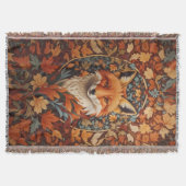 Couverture Feuilles d'automne saisonnière Renard rouge Visage (Devant)