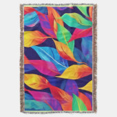 Couverture Feuilles d'automne vibrantes Art abstrait (devant Vertical)