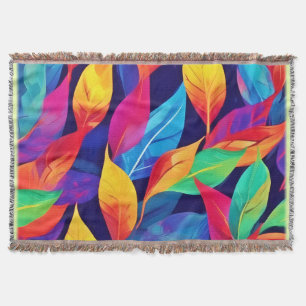 Couverture Feuilles d'automne vibrantes Art abstrait