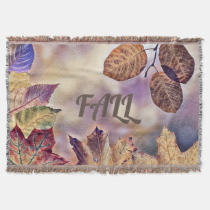 Couverture Feuilles de automne colorées avec aquarelle de cou