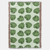Couverture Feuilles de palmiers, Feuilles verts, Motif tropic (devant Vertical)