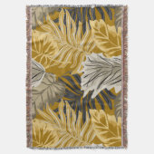 Couverture Feuilles de palmiers, tropical, botanique, jungle, (devant Vertical)