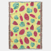 Couverture Feuilles de pavot, cerise, fraise et pastèque (devant Vertical)