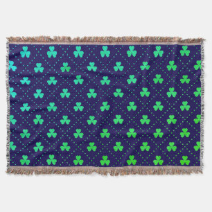 Couverture Feuilles de trèfle motif de la Saint-Patrick-53223