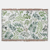 Couverture Feuilles de verdure aquarelle  (Devant)