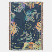 Couverture Feuilles exotiques peints à la main : motif sans c (devant Vertical)